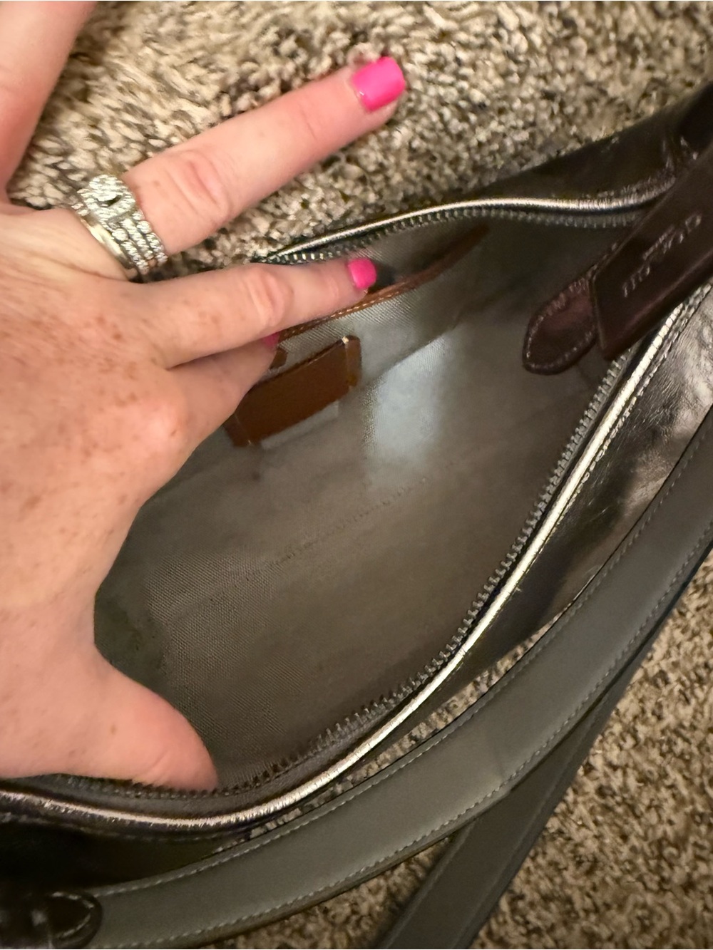 Coach Juliet shoulder bag metallic pewter - Picture 8 of 12